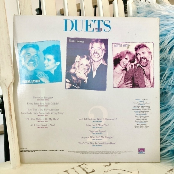 KENNY Rogers, Duets, Vinyl, Record Album, Vintage, 1980s, Nice Condition - Picture 2 of 12